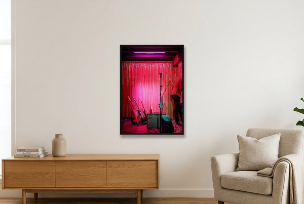 Neon Nights — 70×100cm, 28×39" Black Frame